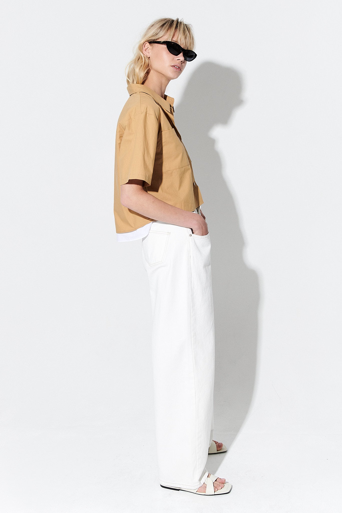 SPLIT SHIRT KHAKI