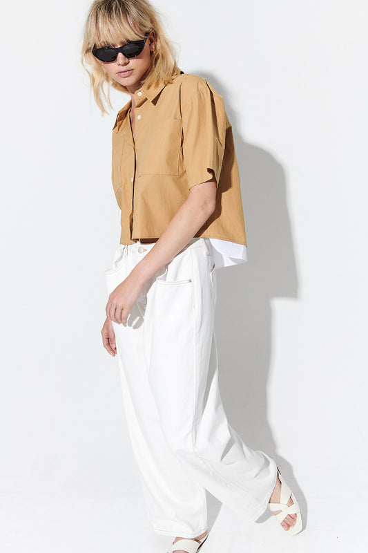 SPLIT SHIRT KHAKI